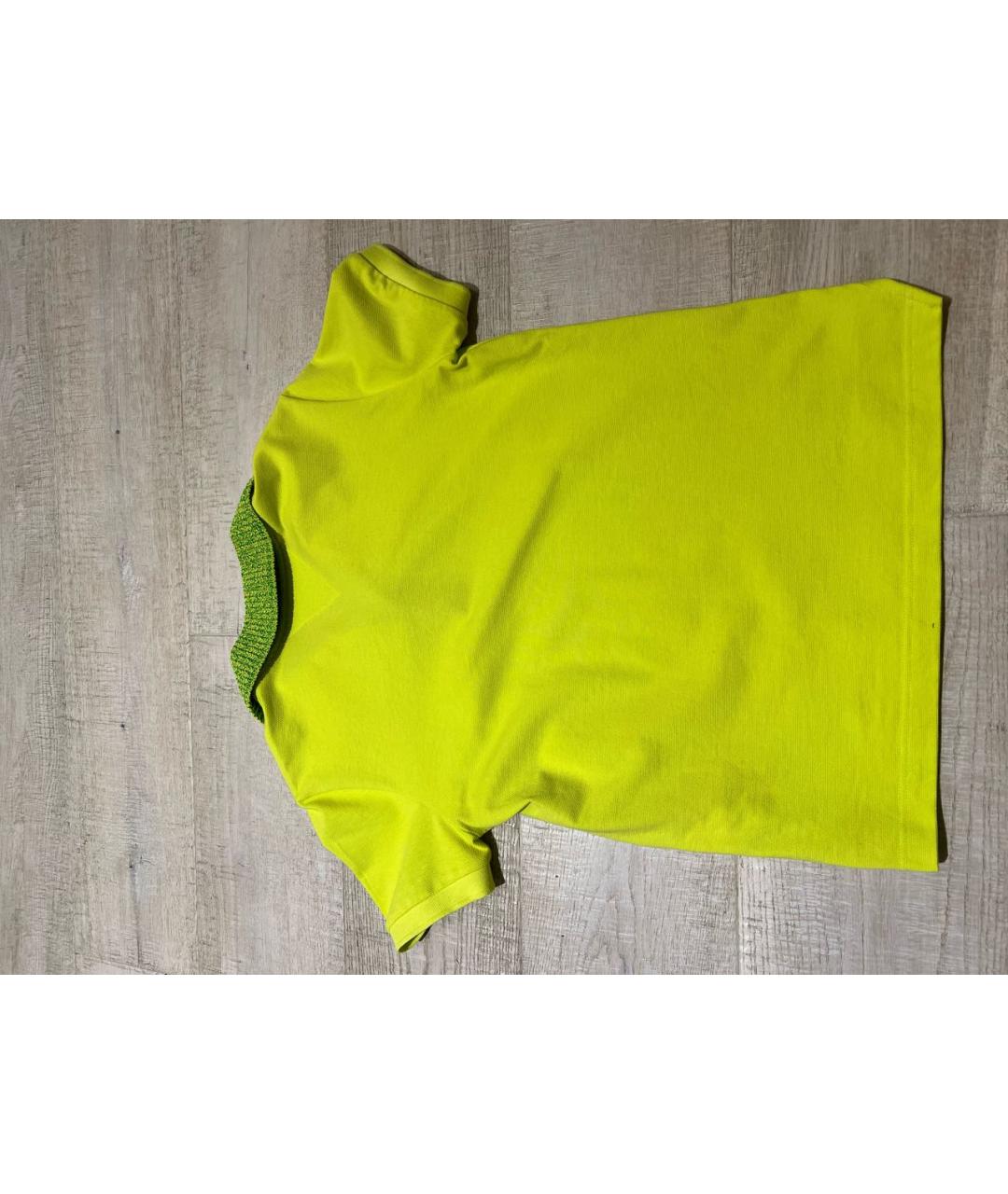 BOTTEGA VENETA Желтая хлопковая футболка, фото 2