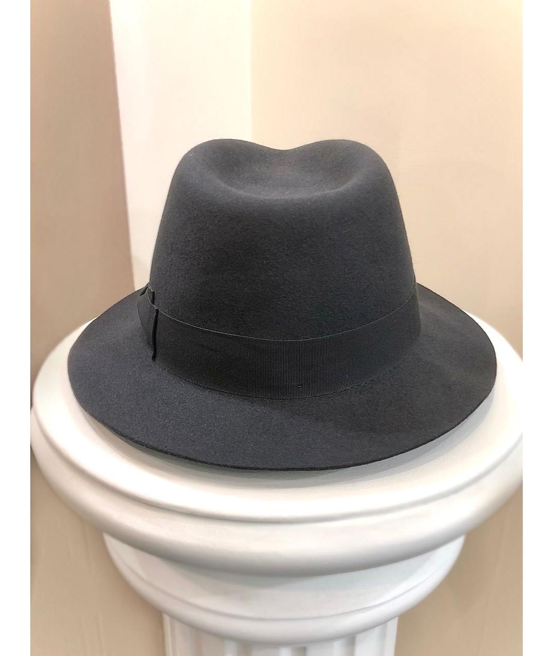 BORSALINO Серая шерстяная шляпа, фото 3