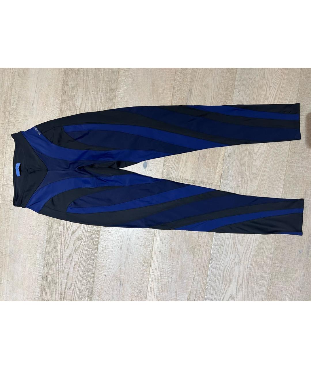 MUGLER Синие леггинсы и велосипедки, фото 5