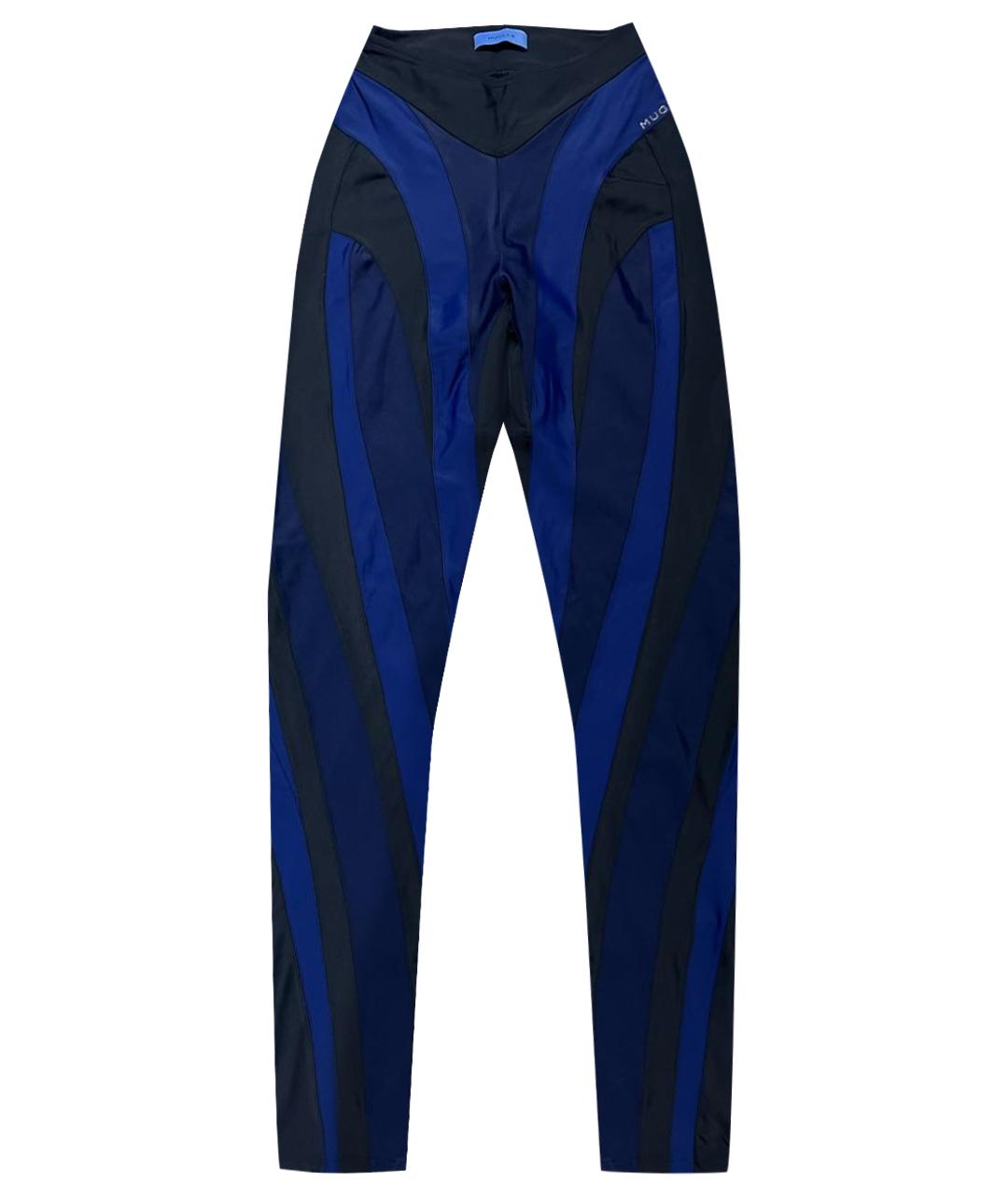 MUGLER Синие леггинсы и велосипедки, фото 1