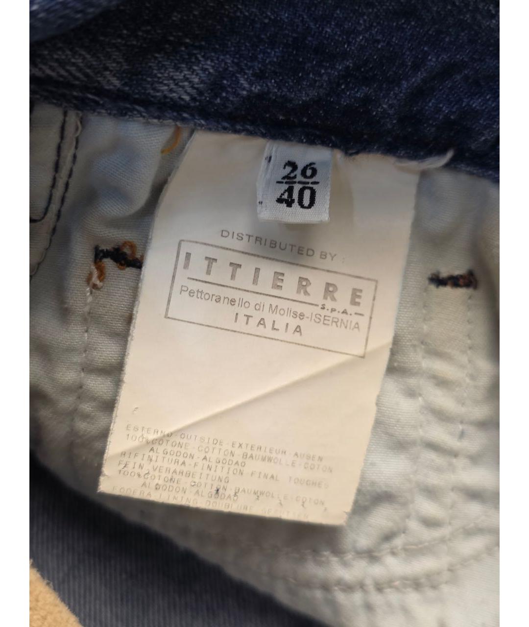 DOLCE&GABBANA Голубая хлопковая юбка мини, фото 8