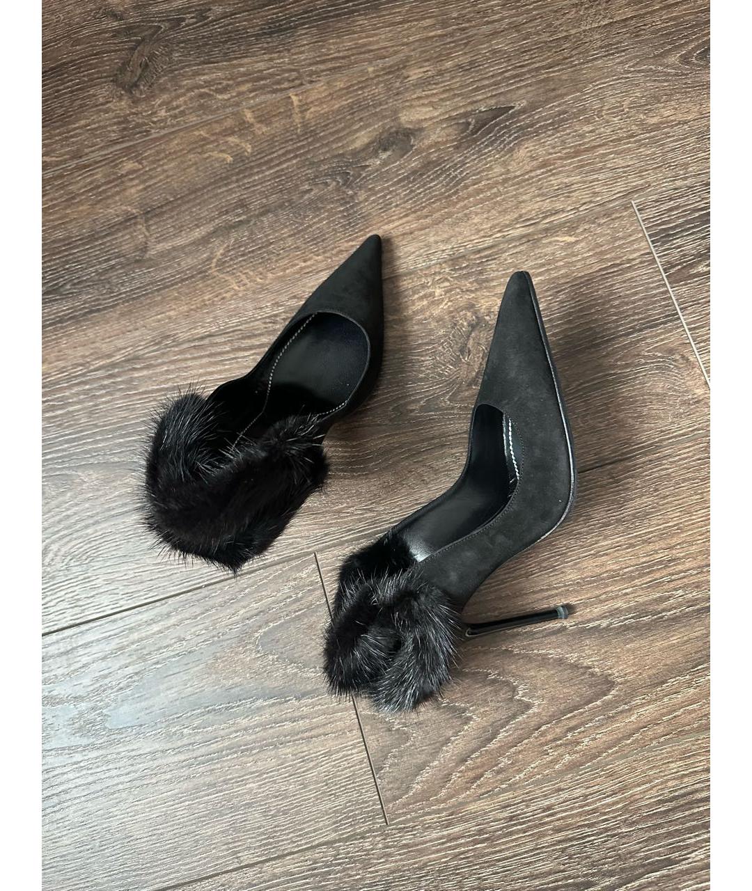 RENE CAOVILLA Черные замшевые туфли, фото 6