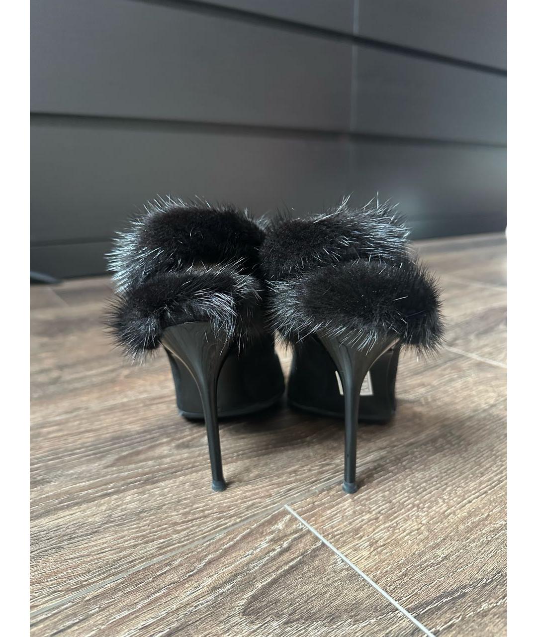 RENE CAOVILLA Черные замшевые туфли, фото 4