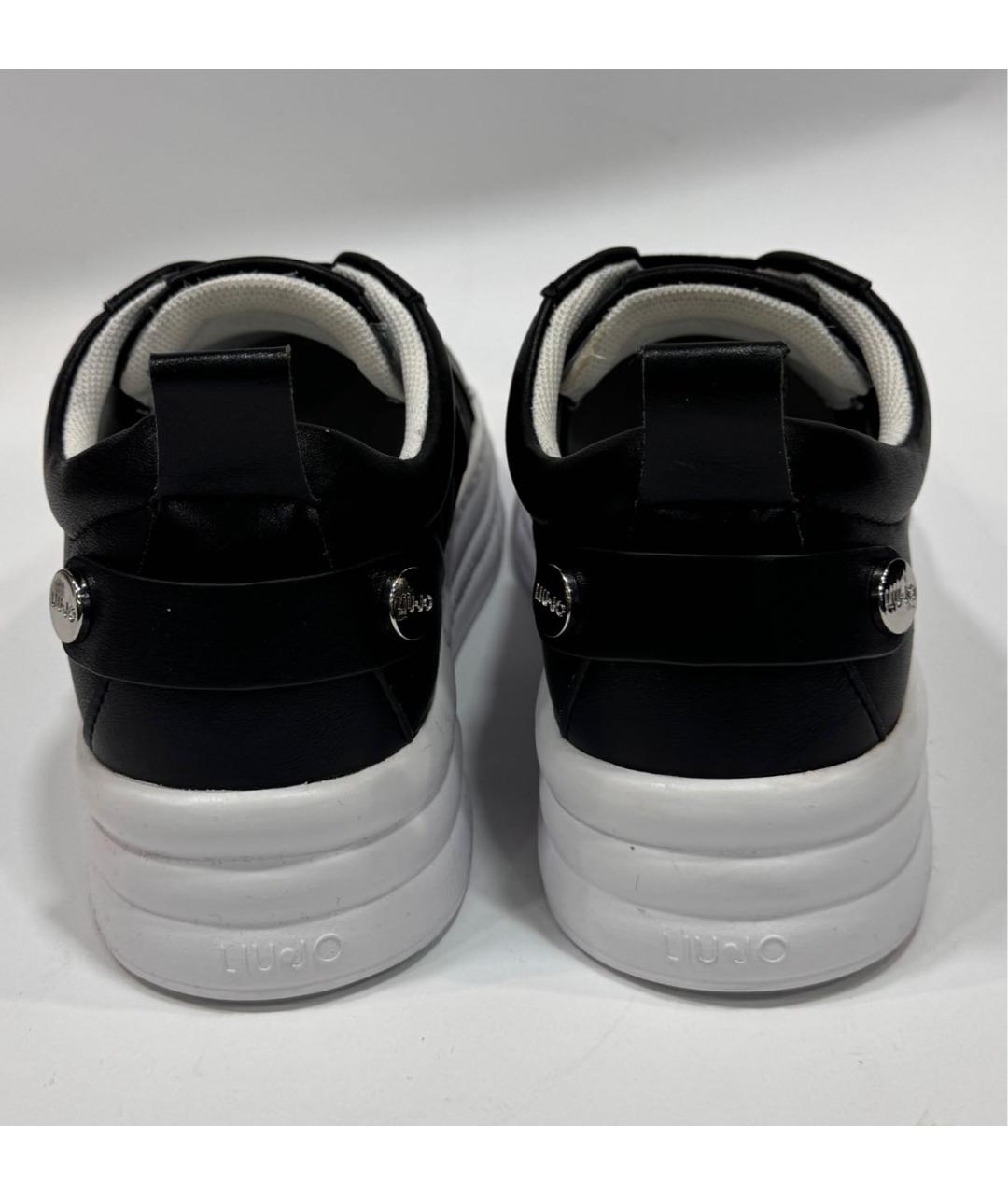 LIU JO Черные кожаные слипоны, фото 4