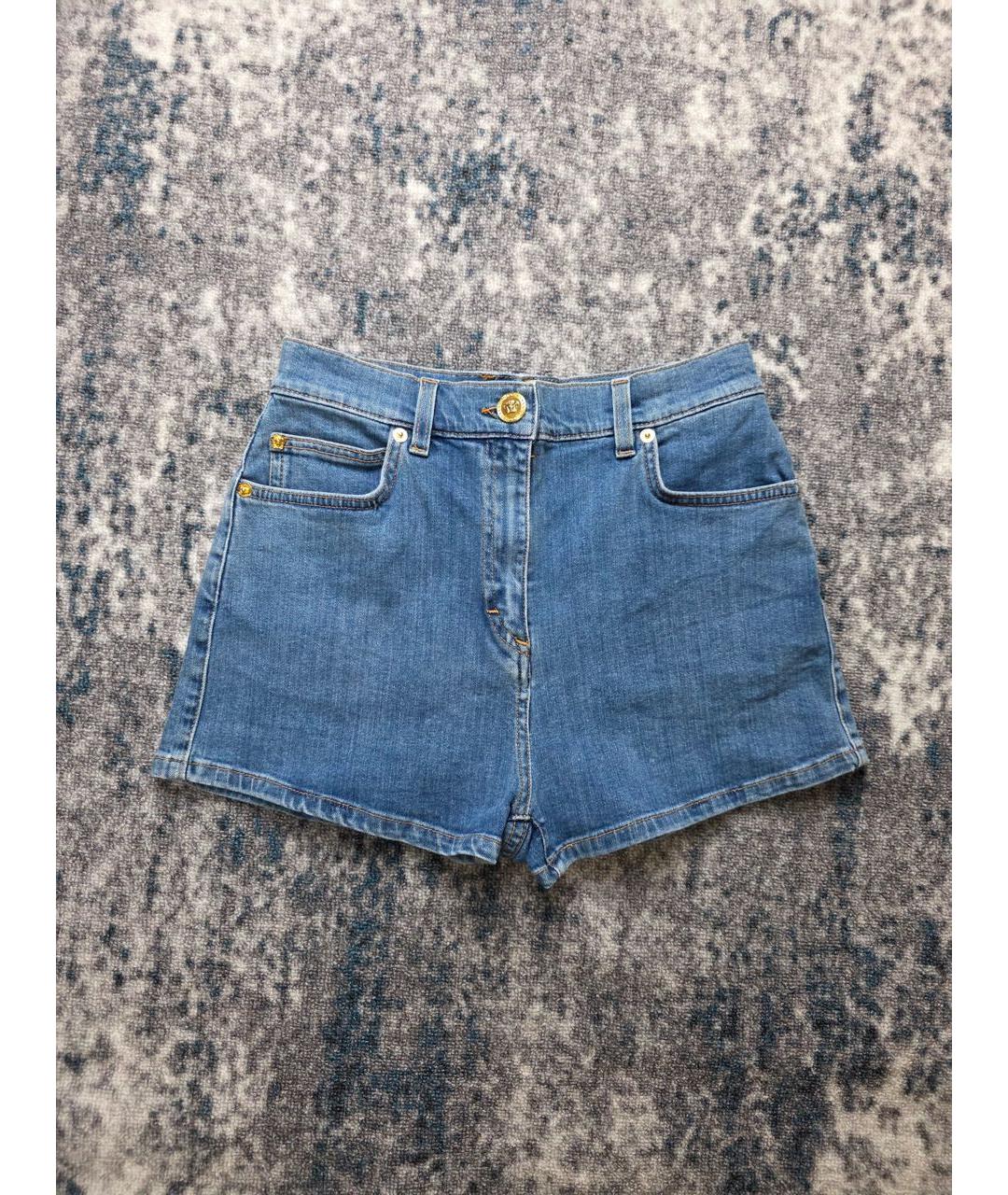 VERSACE Голубые хлопковые шорты, фото 7