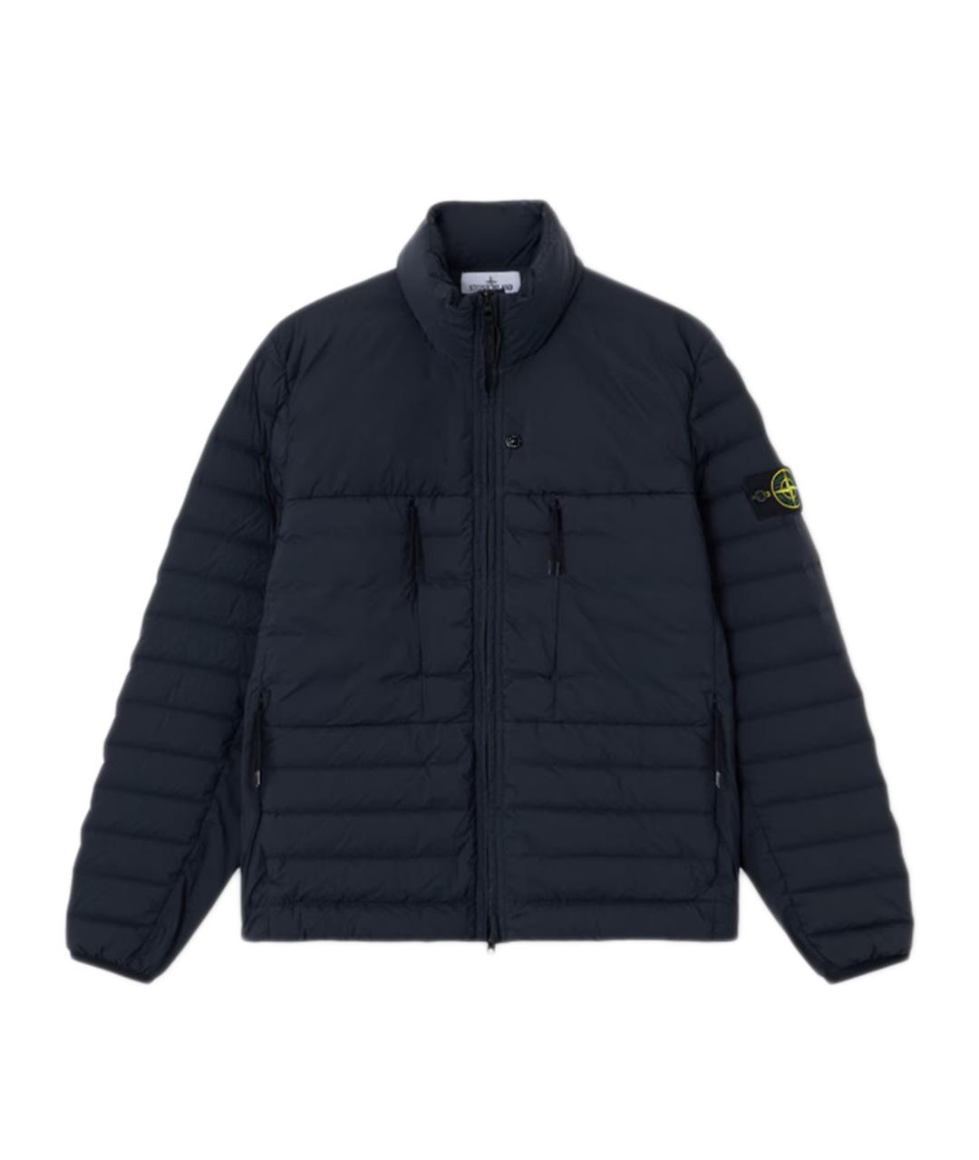 STONE ISLAND Синяя полиамидовая куртка, фото 1