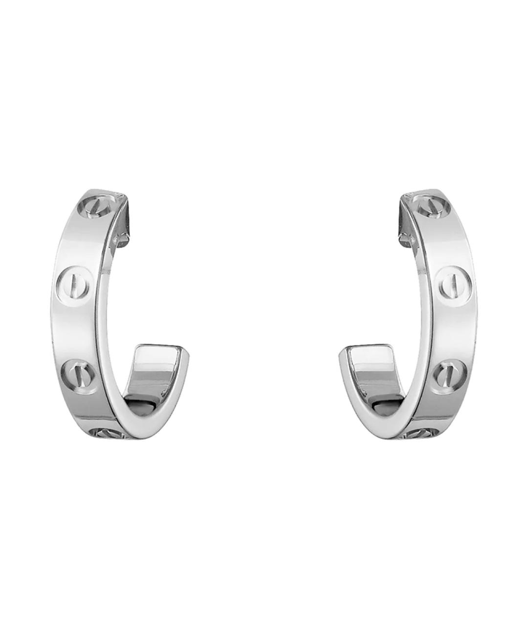 CARTIER Серебряные серьги из белого золота, фото 1