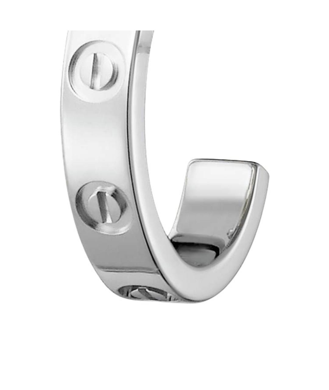 CARTIER Серебряные серьги из белого золота, фото 4