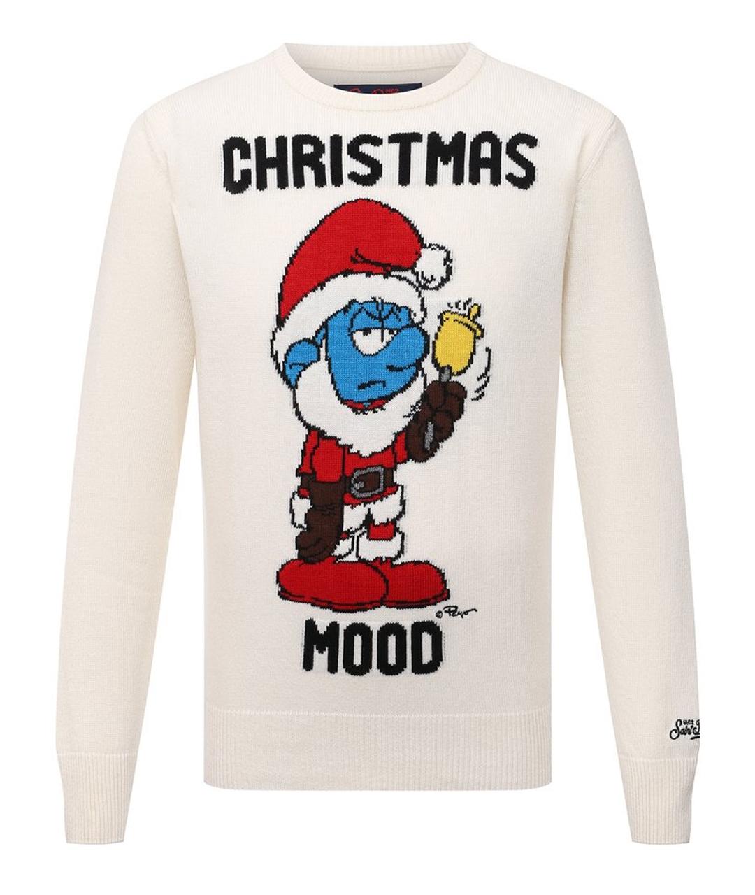 MC2 SAINT BARTH Бежевый шерстяной джемпер / свитер, фото 1