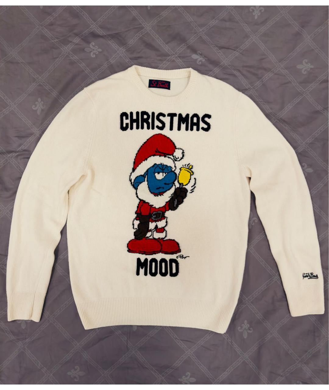 MC2 SAINT BARTH Бежевый шерстяной джемпер / свитер, фото 5