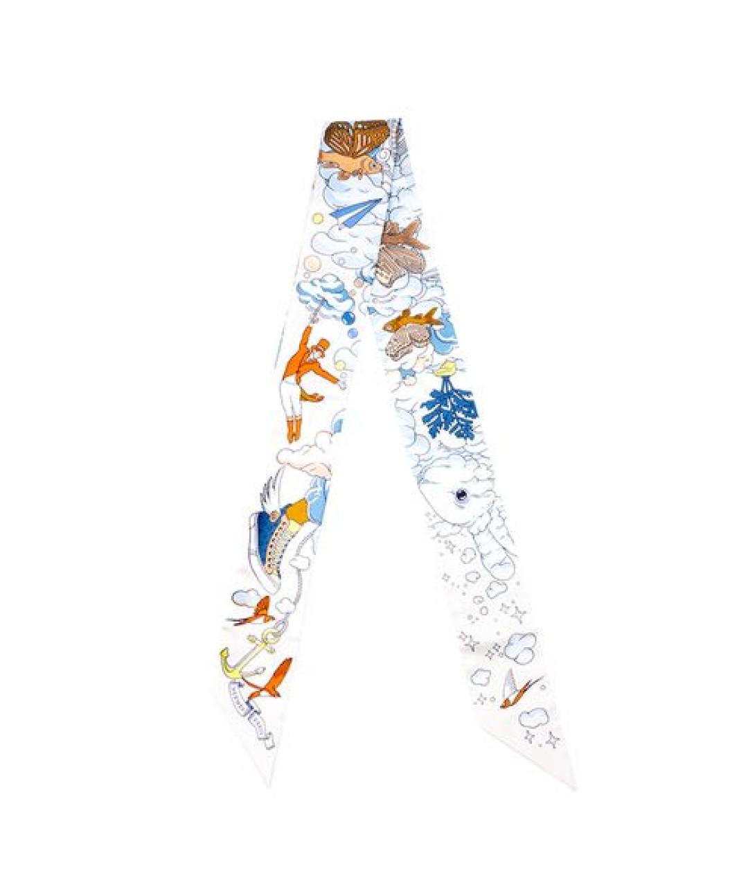 HERMES Мульти шелковый платок, фото 1