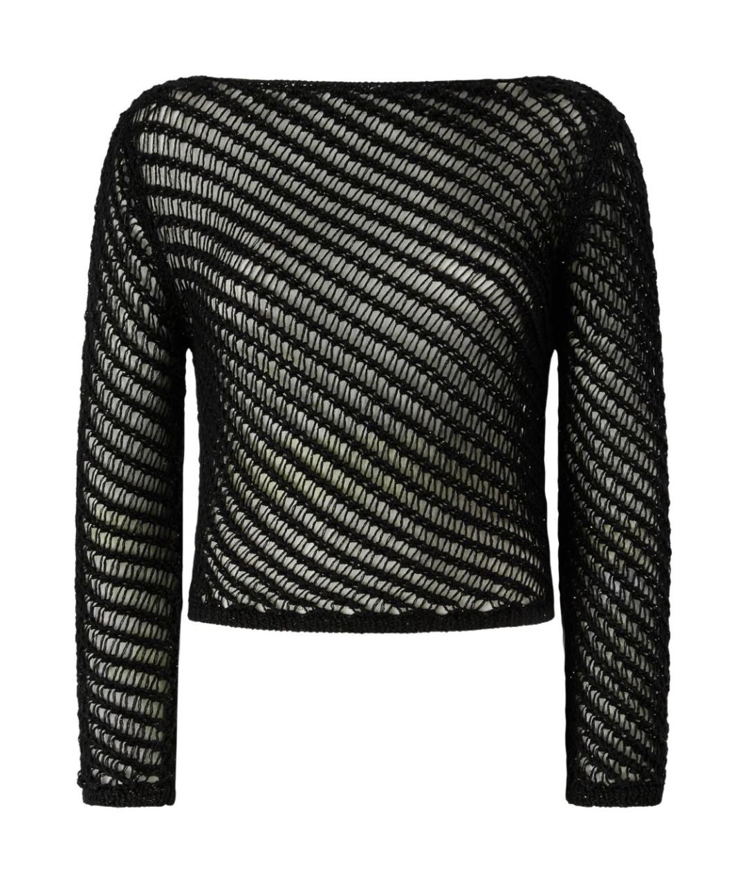 PINKO Черный полиэстеровый джемпер / свитер, фото 1