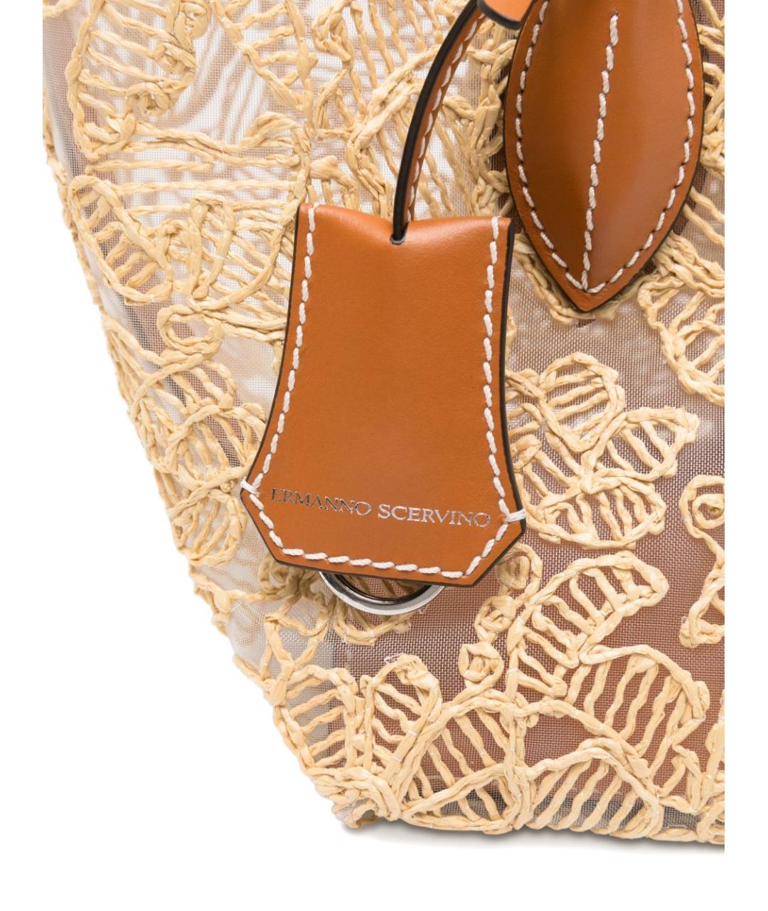 ERMANNO SCERVINO Бежевая сумка тоут, фото 3