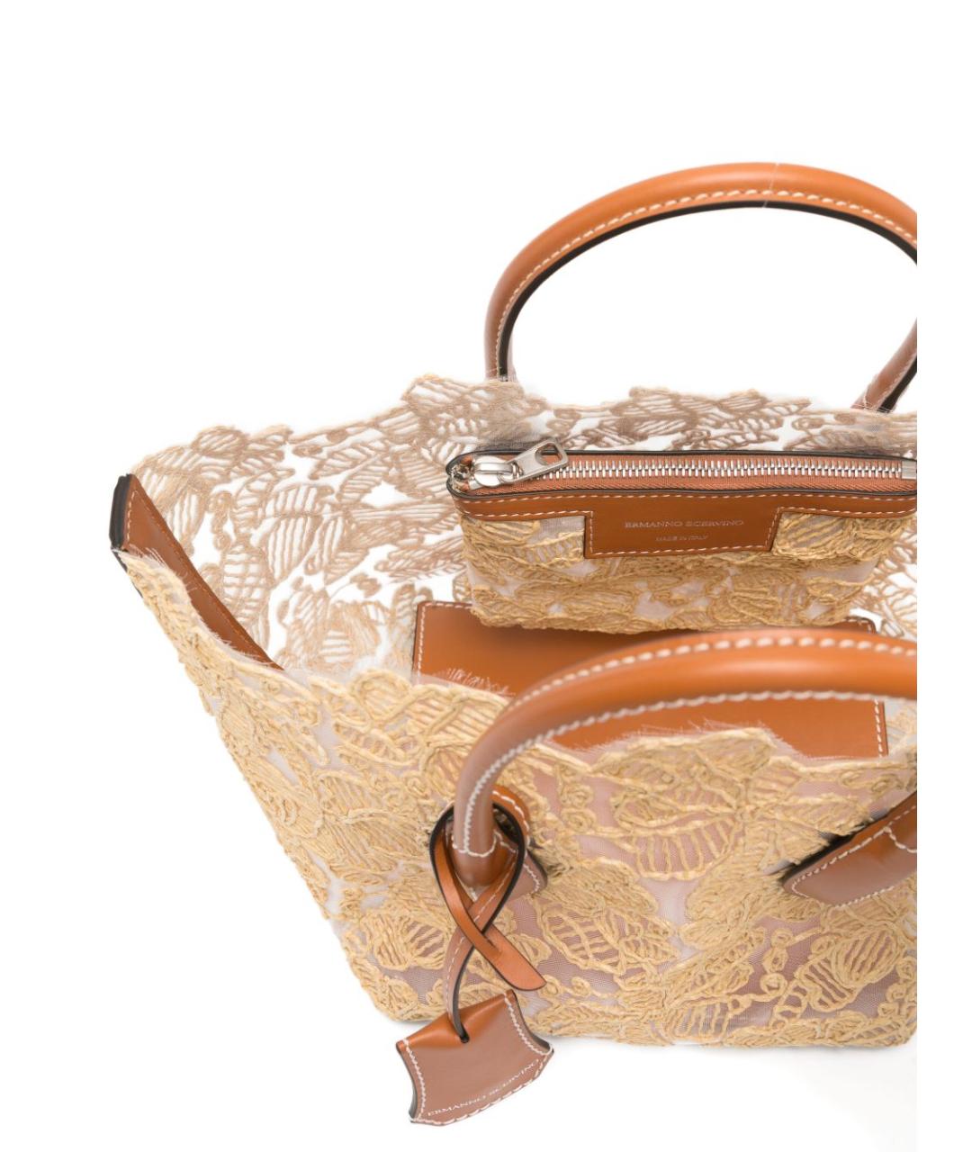 ERMANNO SCERVINO Бежевая сумка тоут, фото 5
