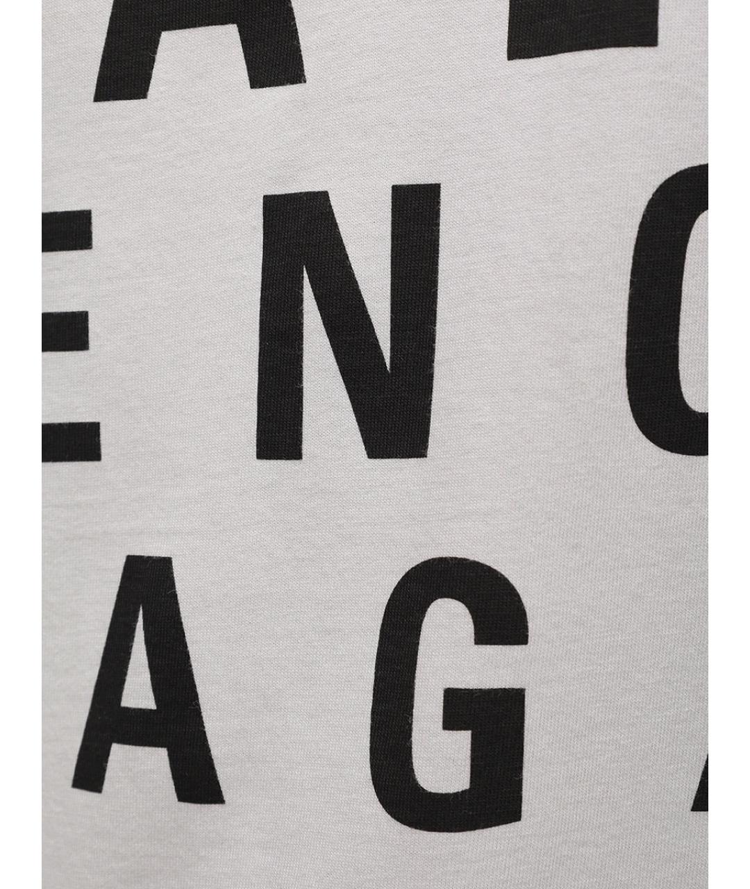 BALENCIAGA Белая хлопковая футболка, фото 6
