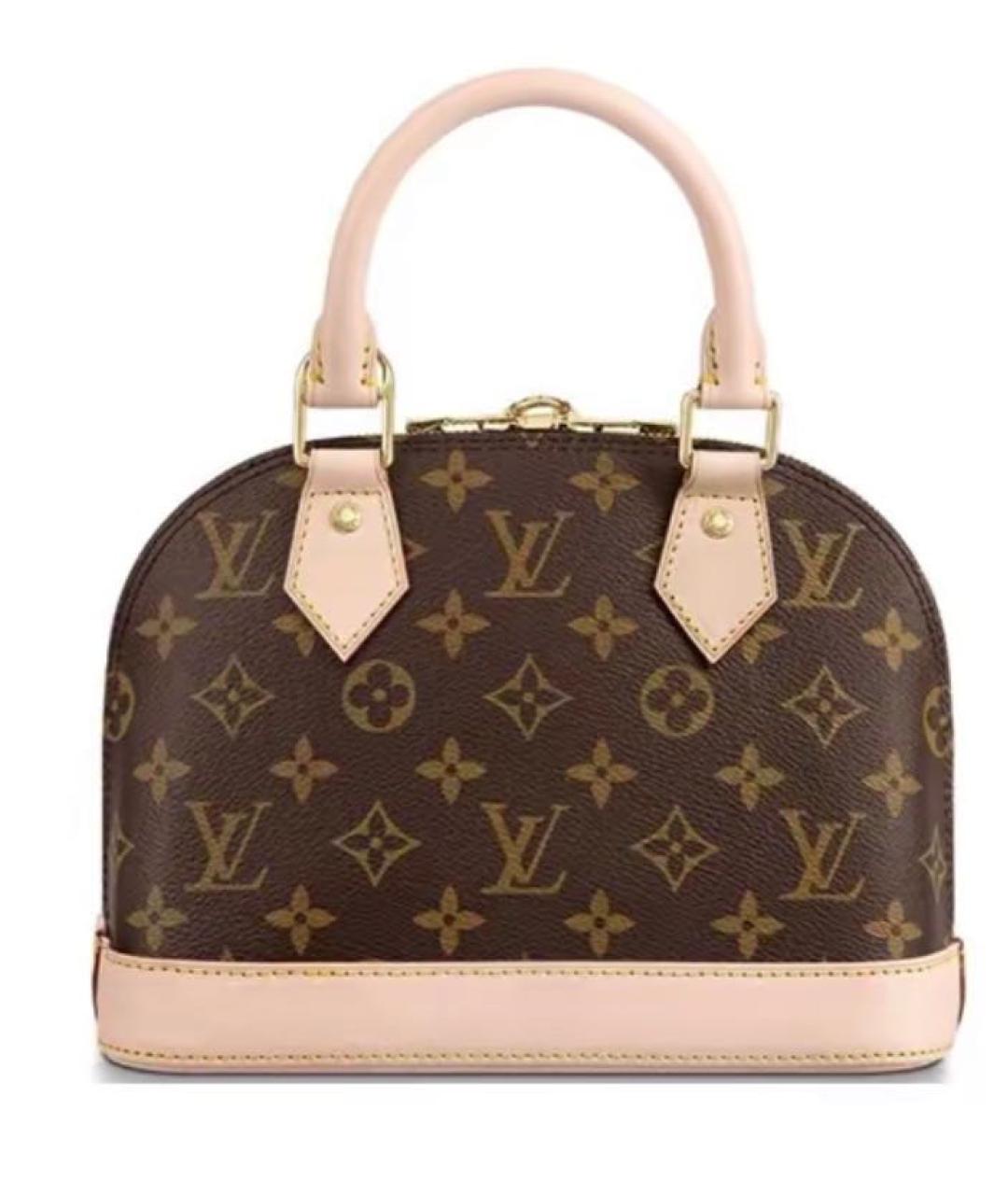 LOUIS VUITTON Бежевая кожаная сумка на плечо, фото 2