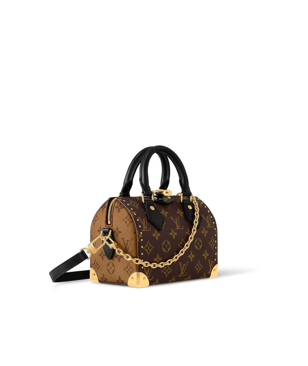 LOUIS VUITTON Коричневая кожаная сумка через плечо, фото 2