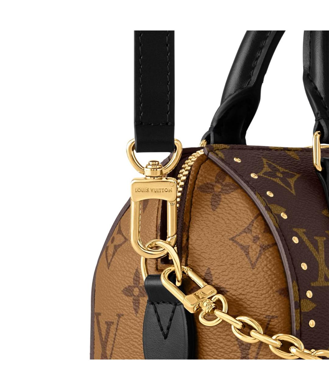 LOUIS VUITTON Коричневая кожаная сумка через плечо, фото 6