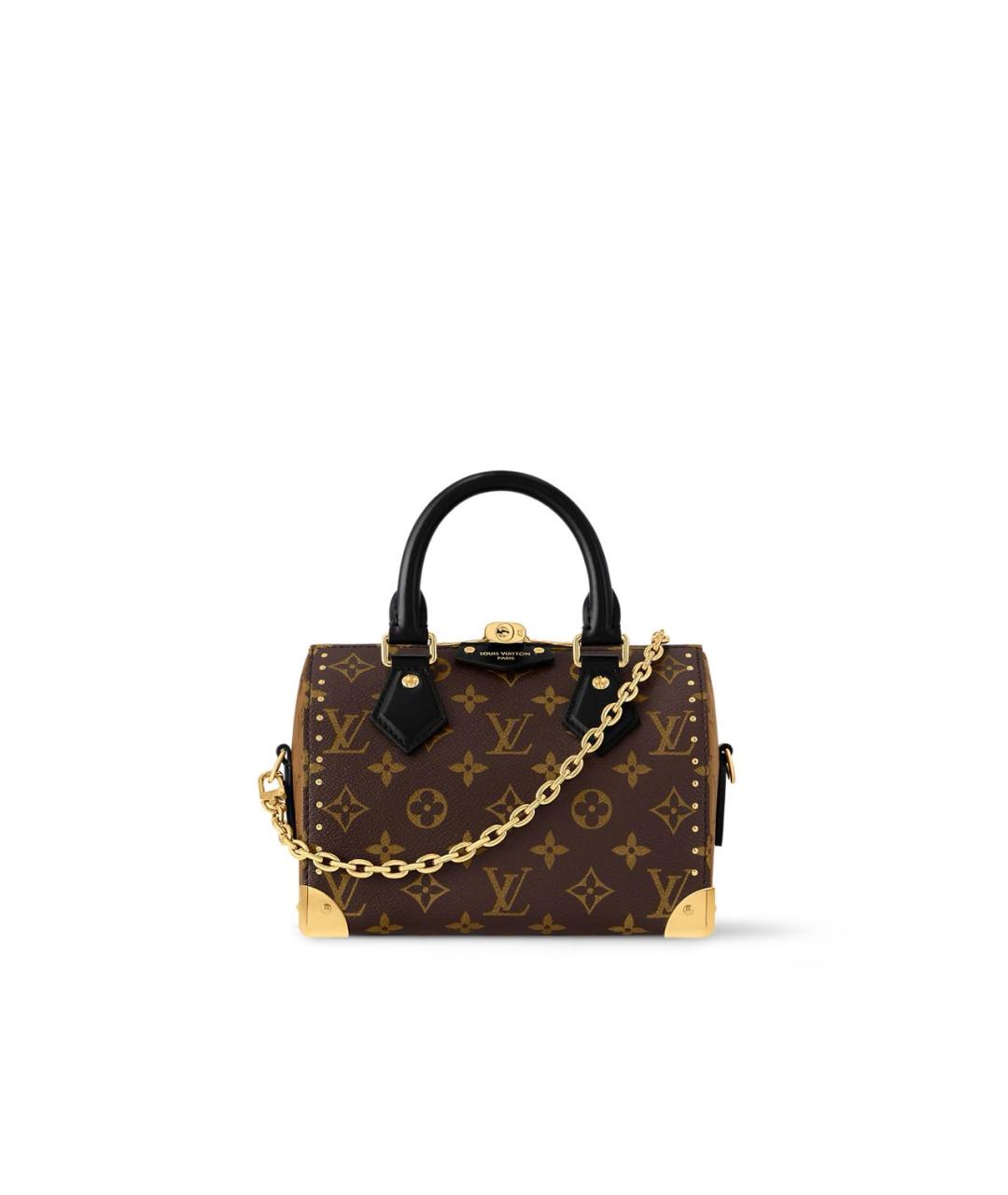 LOUIS VUITTON Коричневая кожаная сумка через плечо, фото 7