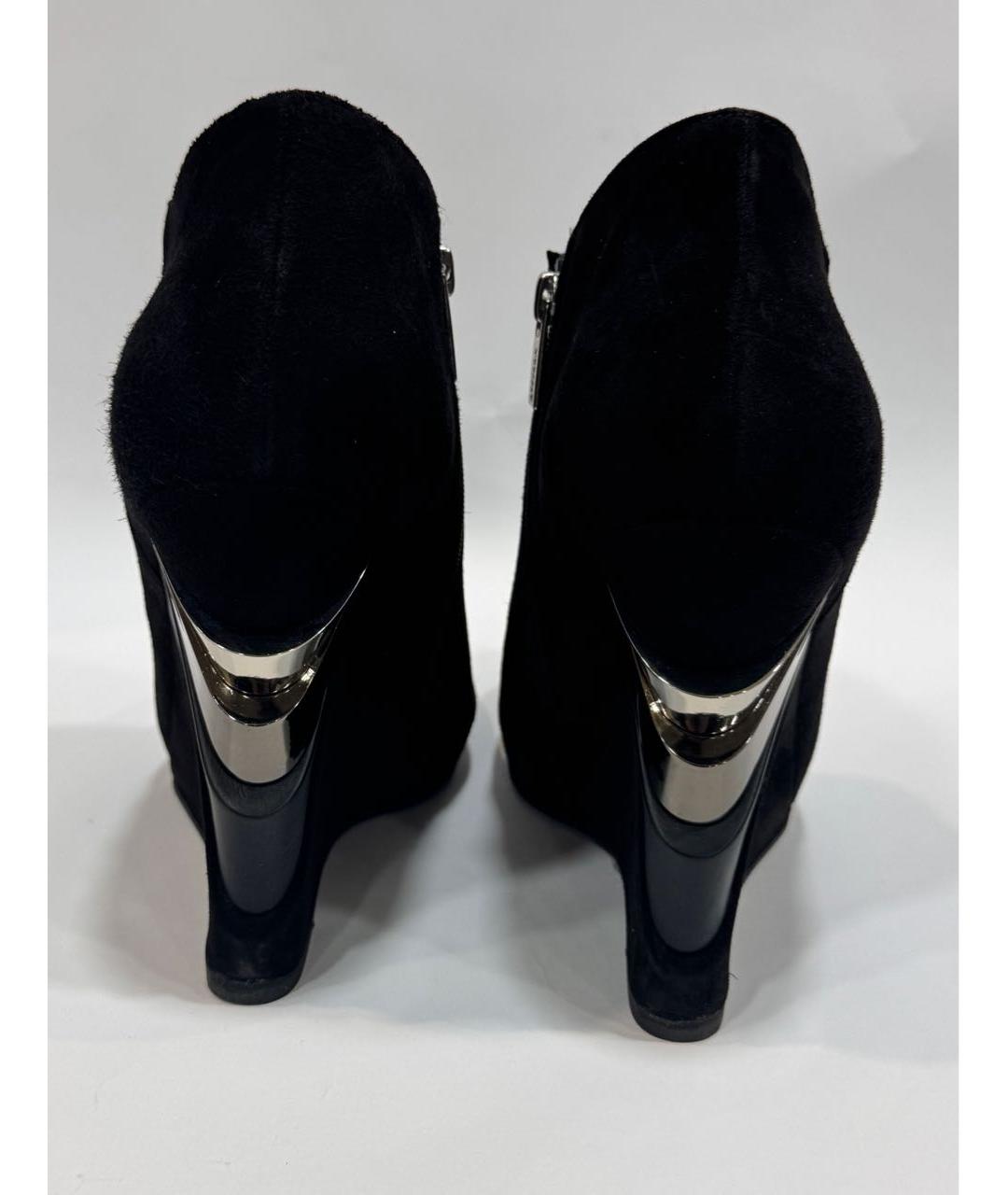 LE SILLA Черные замшевые ботильоны, фото 4