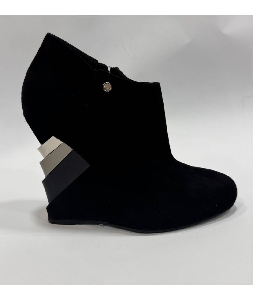 LE SILLA Черные замшевые ботильоны, фото 7