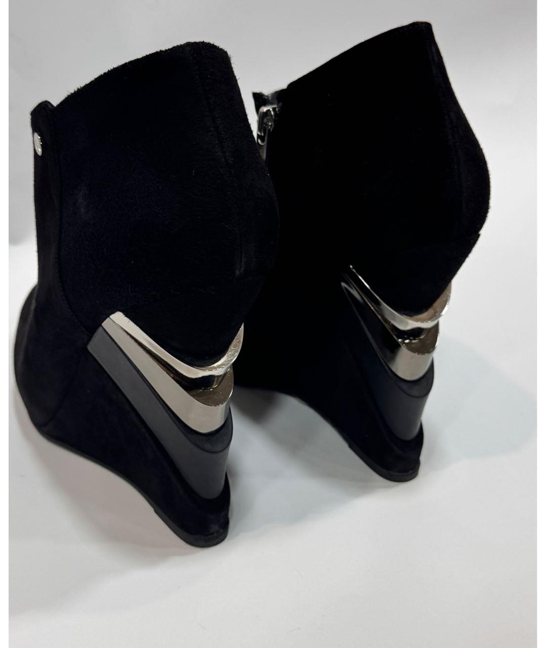 LE SILLA Черные замшевые ботильоны, фото 6