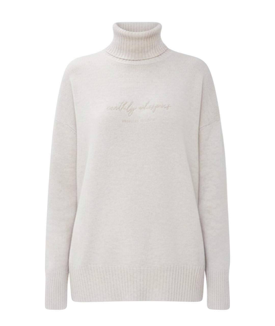 BRUNELLO CUCINELLI Бежевый кашемировый джемпер / свитер, фото 1