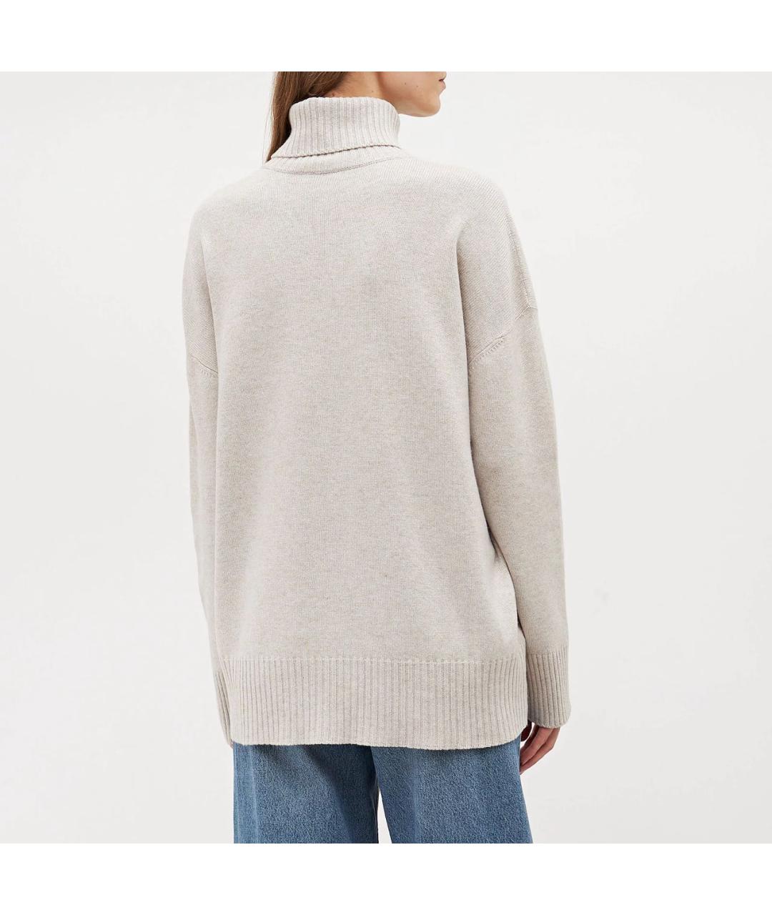 BRUNELLO CUCINELLI Бежевый кашемировый джемпер / свитер, фото 2