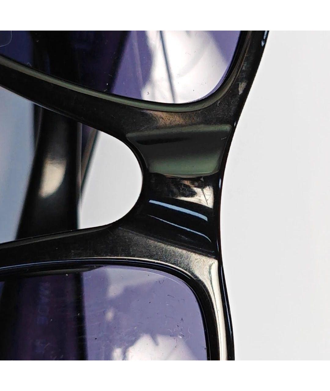 CHANEL Черные пластиковые солнцезащитные очки, фото 4