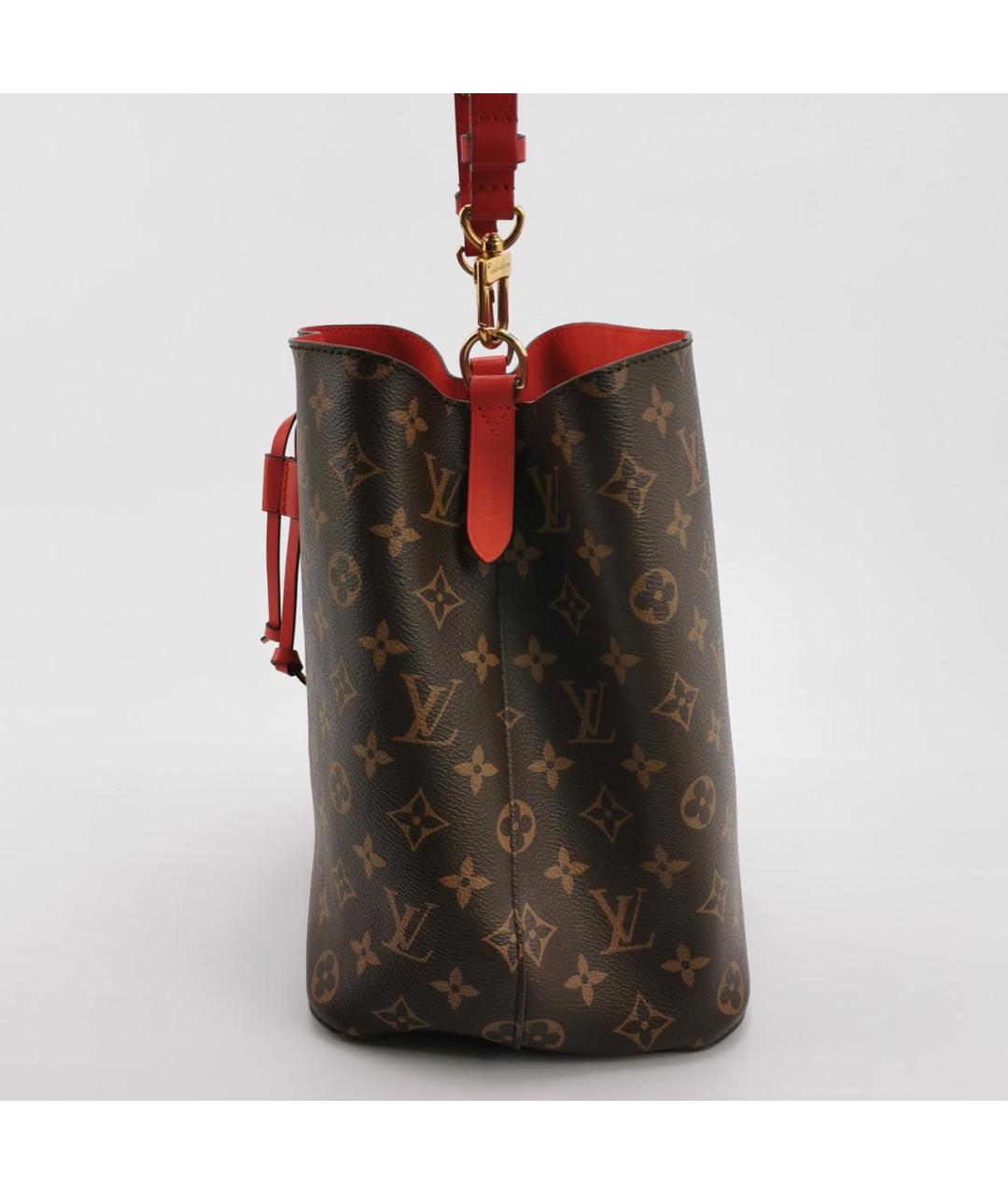 LOUIS VUITTON Коричневая кожаная сумка тоут, фото 2