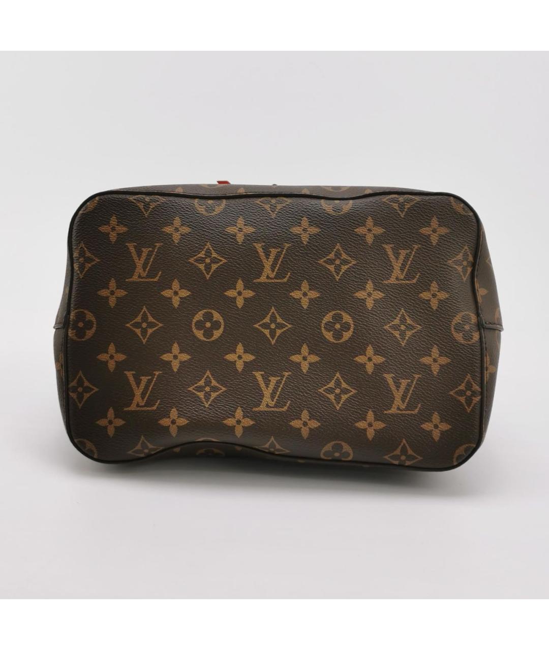 LOUIS VUITTON Коричневая кожаная сумка тоут, фото 5