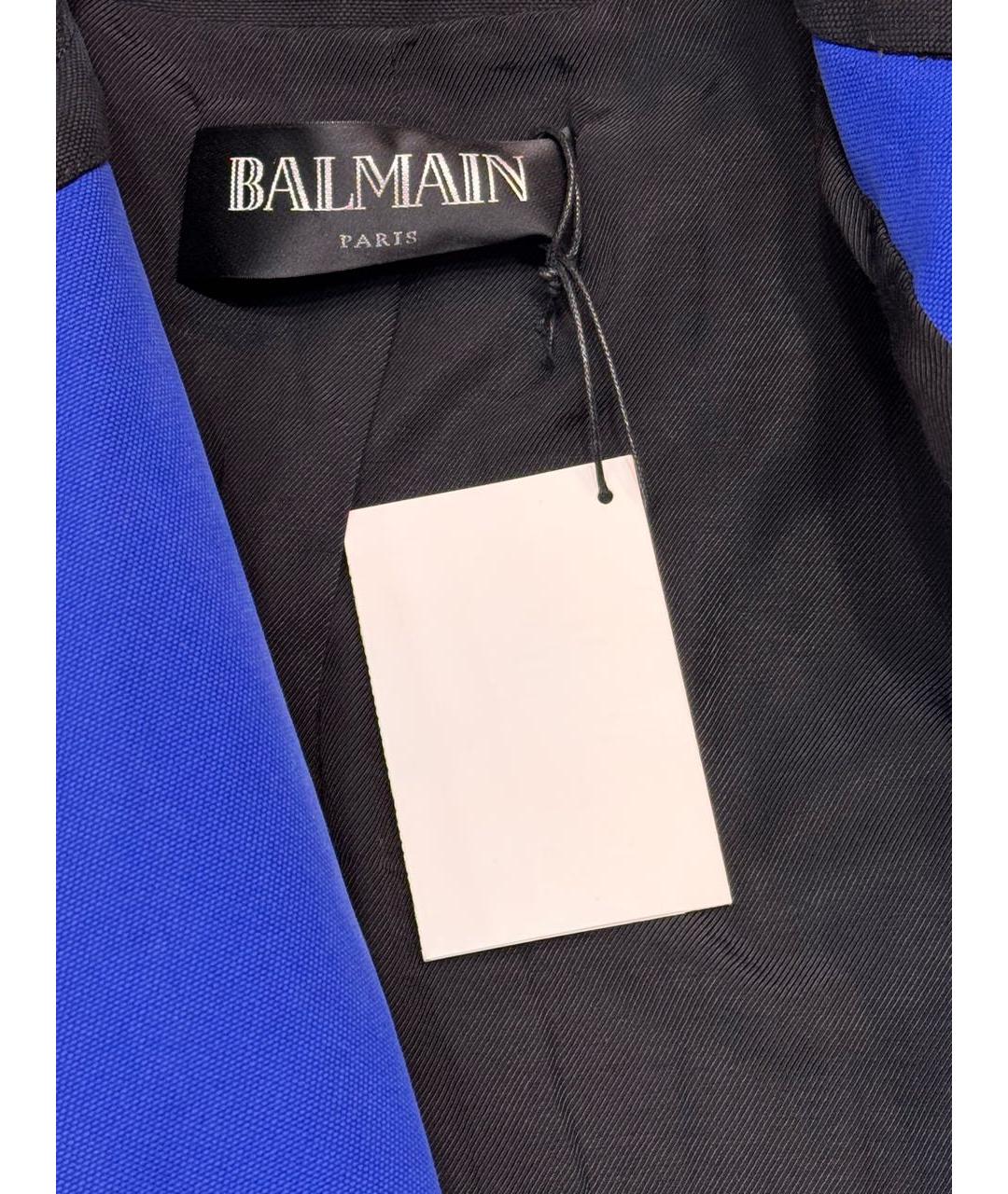 BALMAIN Синяя хлопковая куртка, фото 7