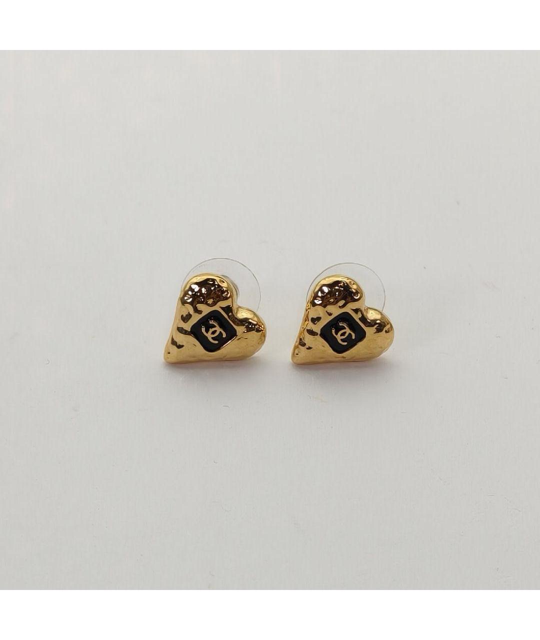 CHANEL Золотые металлические серьги, фото 5