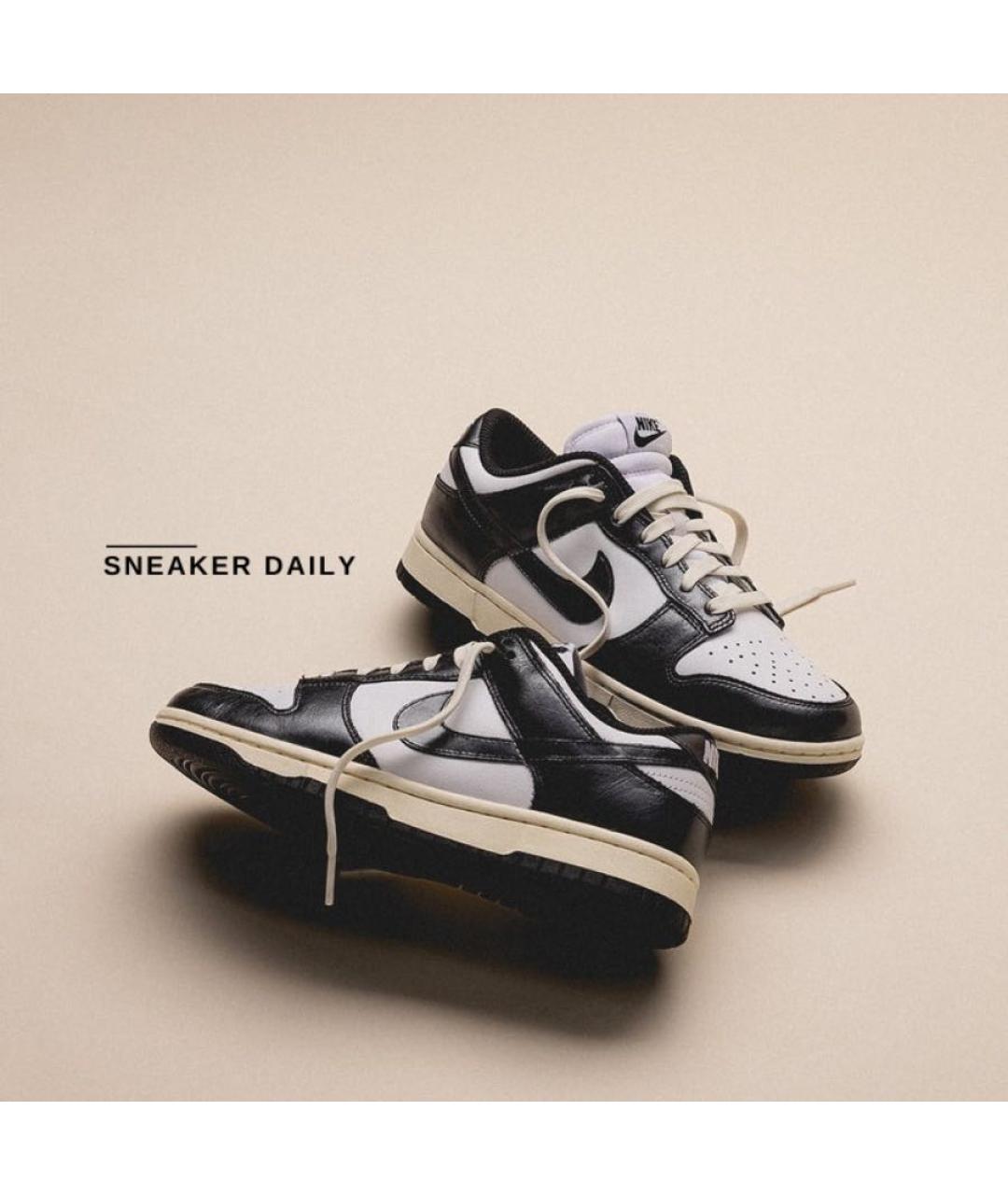 NIKE Черные кожаные кроссовки, фото 4