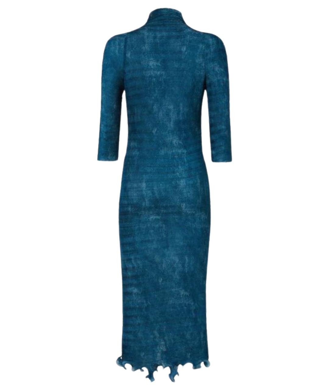 FENDI Синее полиэстеровое вечернее платье, фото 1