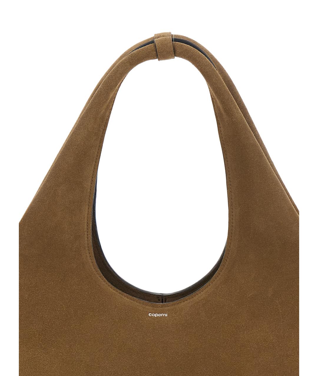 COPERNI Коричневая замшевая сумка тоут, фото 3