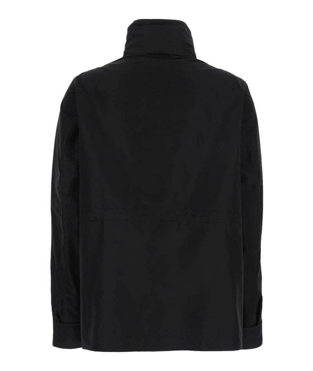 MONCLER Черный полиэстеровый пуховик, фото 2