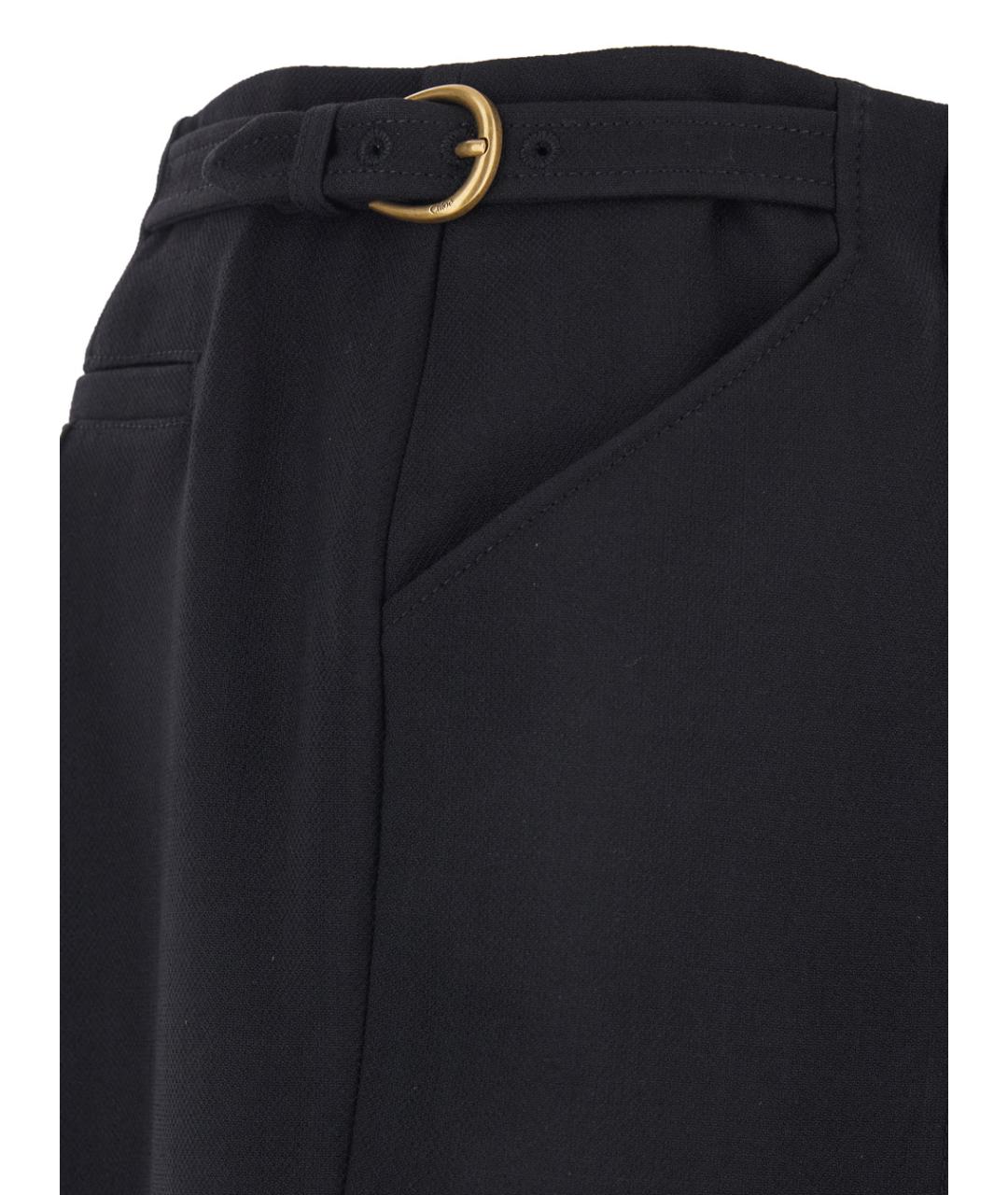 CHLOE Черные шерстяные шорты, фото 3