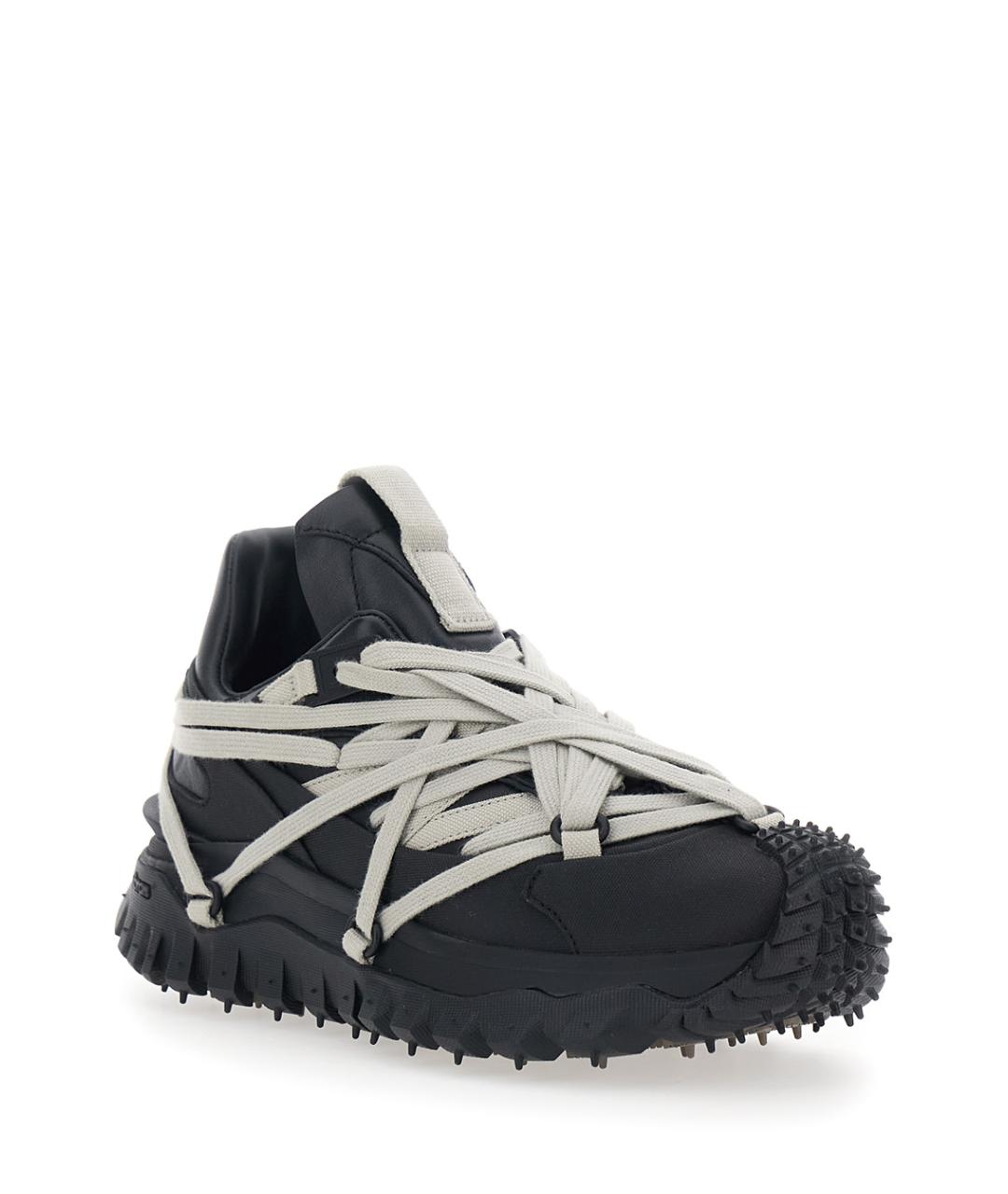 RICK OWENS Черные кожаные кроссовки, фото 2