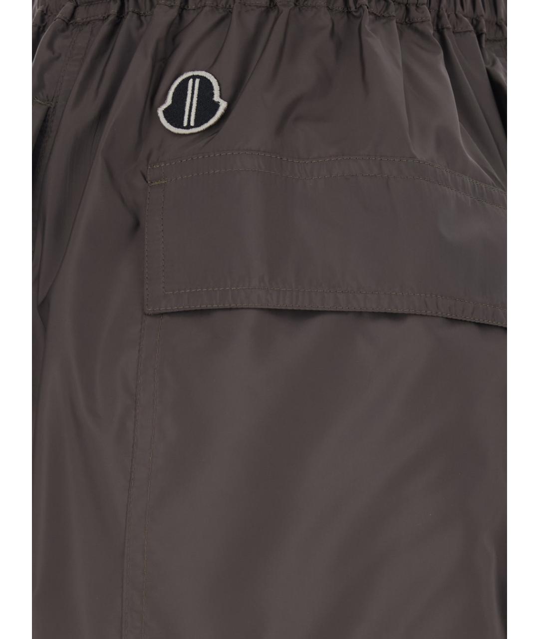 RICK OWENS Серая полиэстеровая юбка миди, фото 3