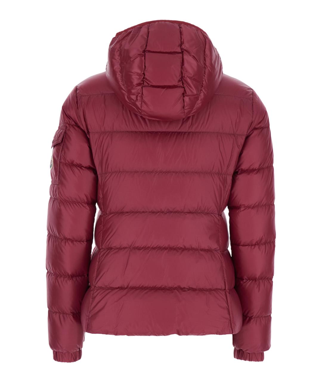 MONCLER Красный полиамидовый пуховик, фото 2