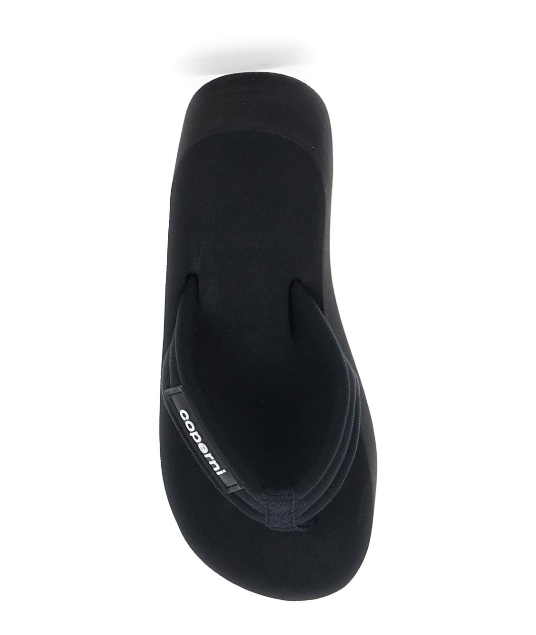COPERNI Черные резиновые шлепанцы, фото 4
