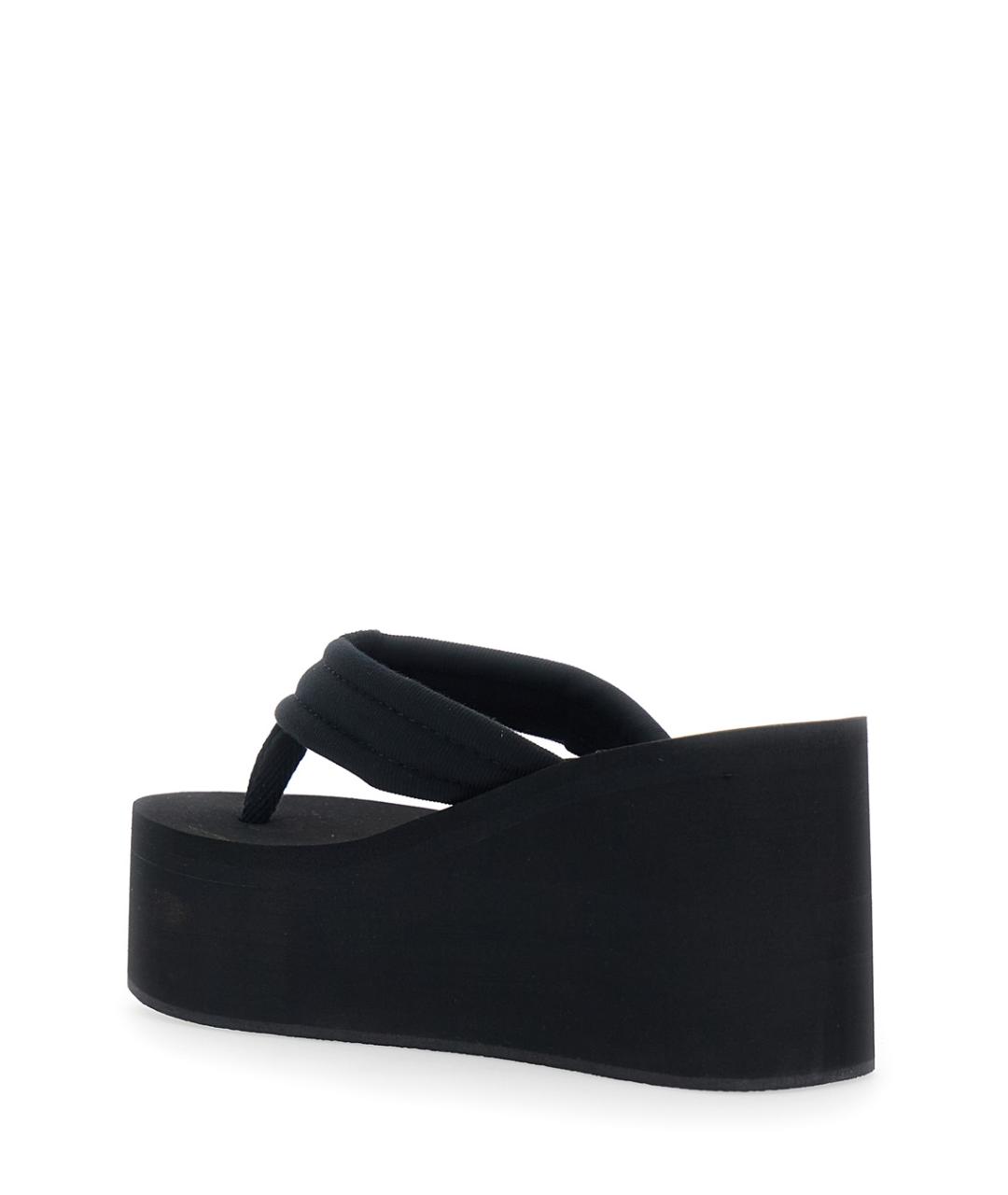 COPERNI Черные резиновые шлепанцы, фото 3