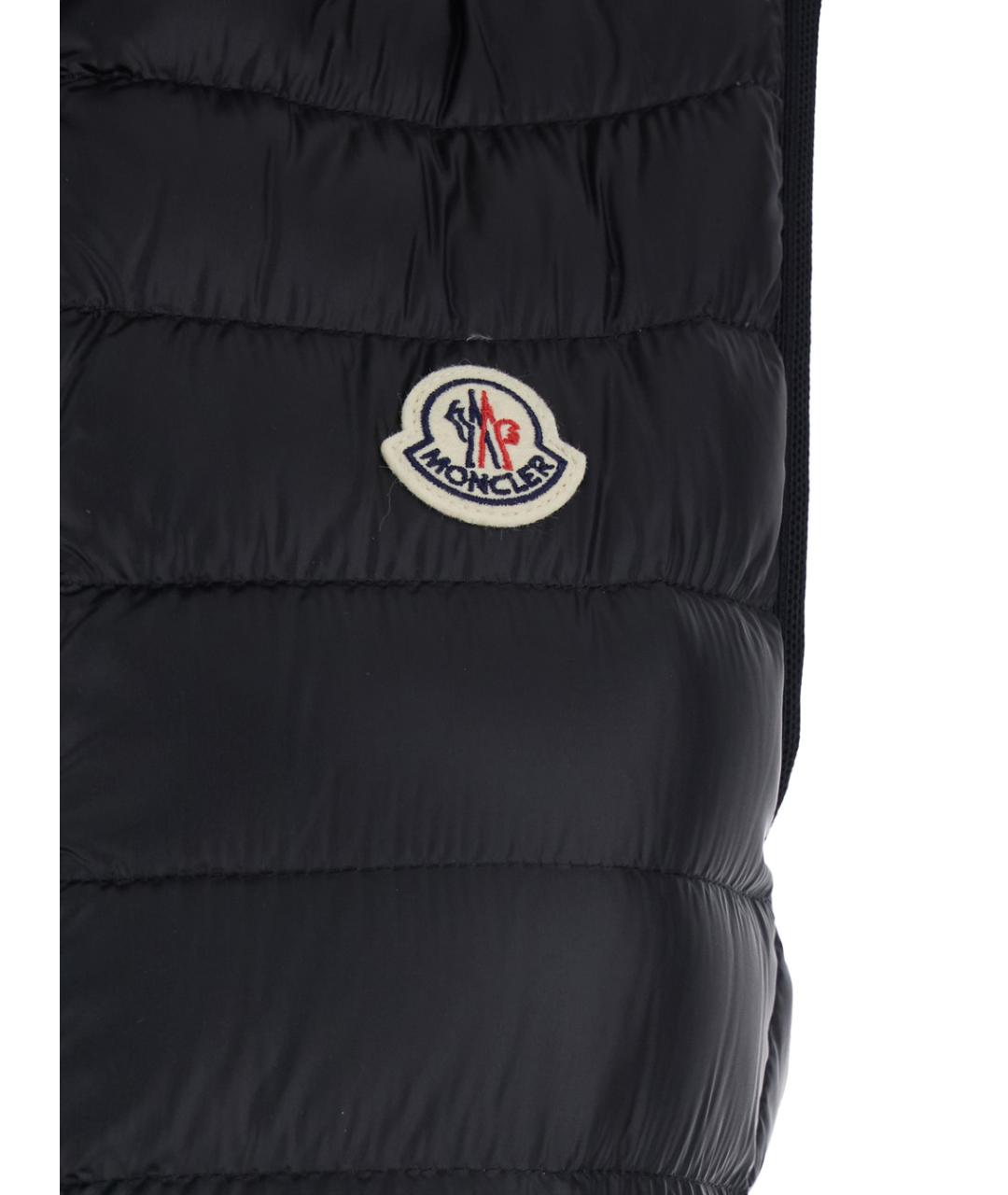 MONCLER Черный полиамидовый жилет, фото 3
