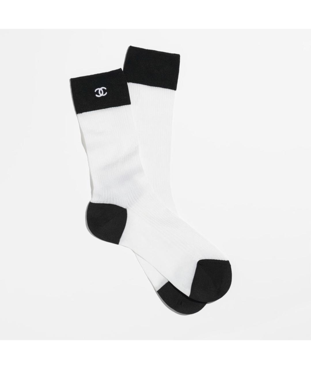 CHANEL Белые носки, чулки и колготы, фото 3