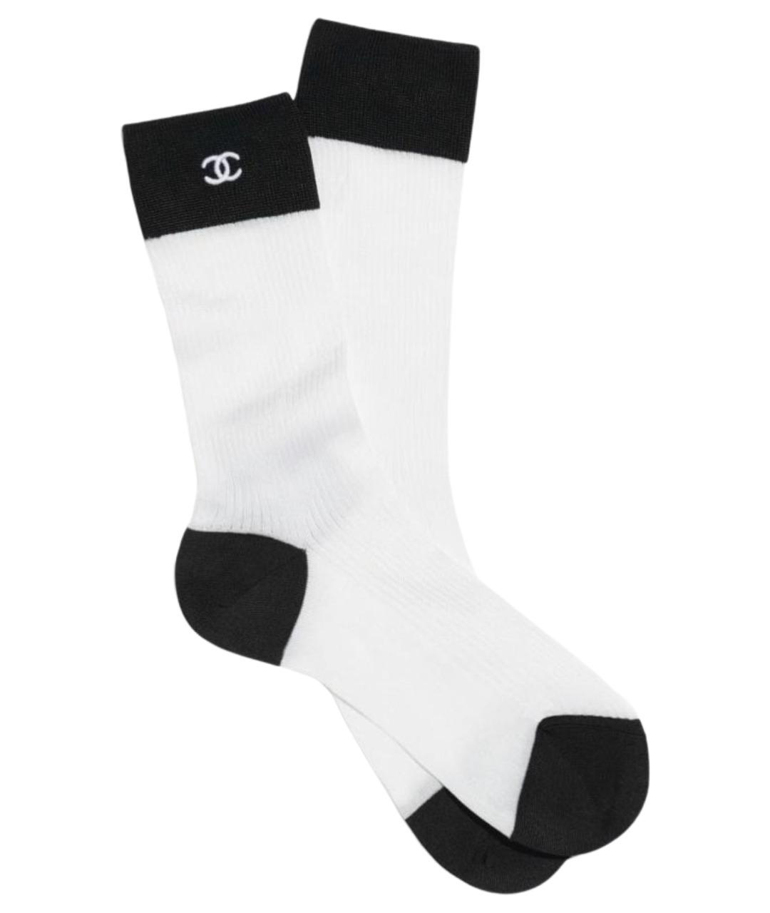 CHANEL Белые носки, чулки и колготы, фото 1