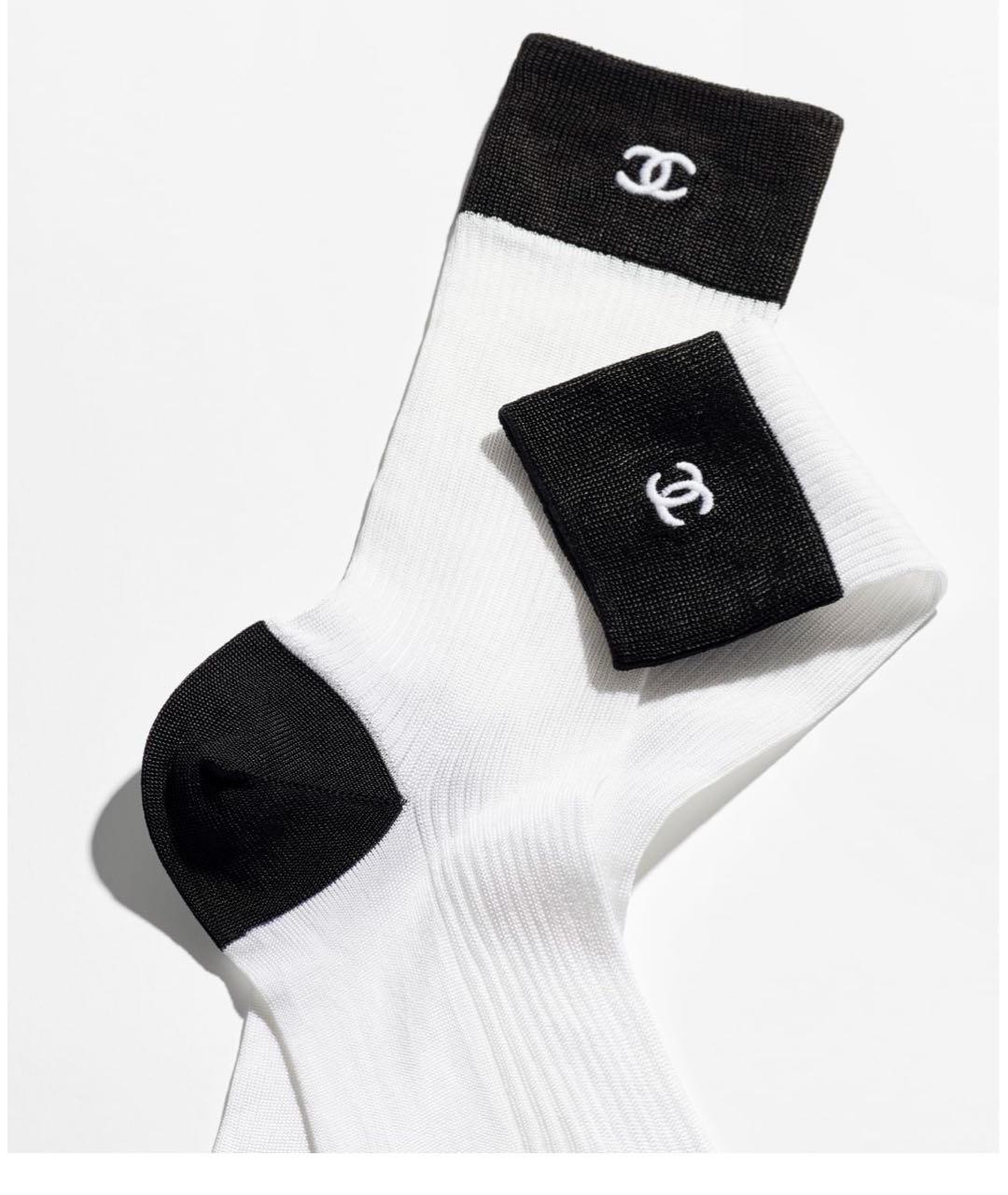 CHANEL Белые носки, чулки и колготы, фото 2