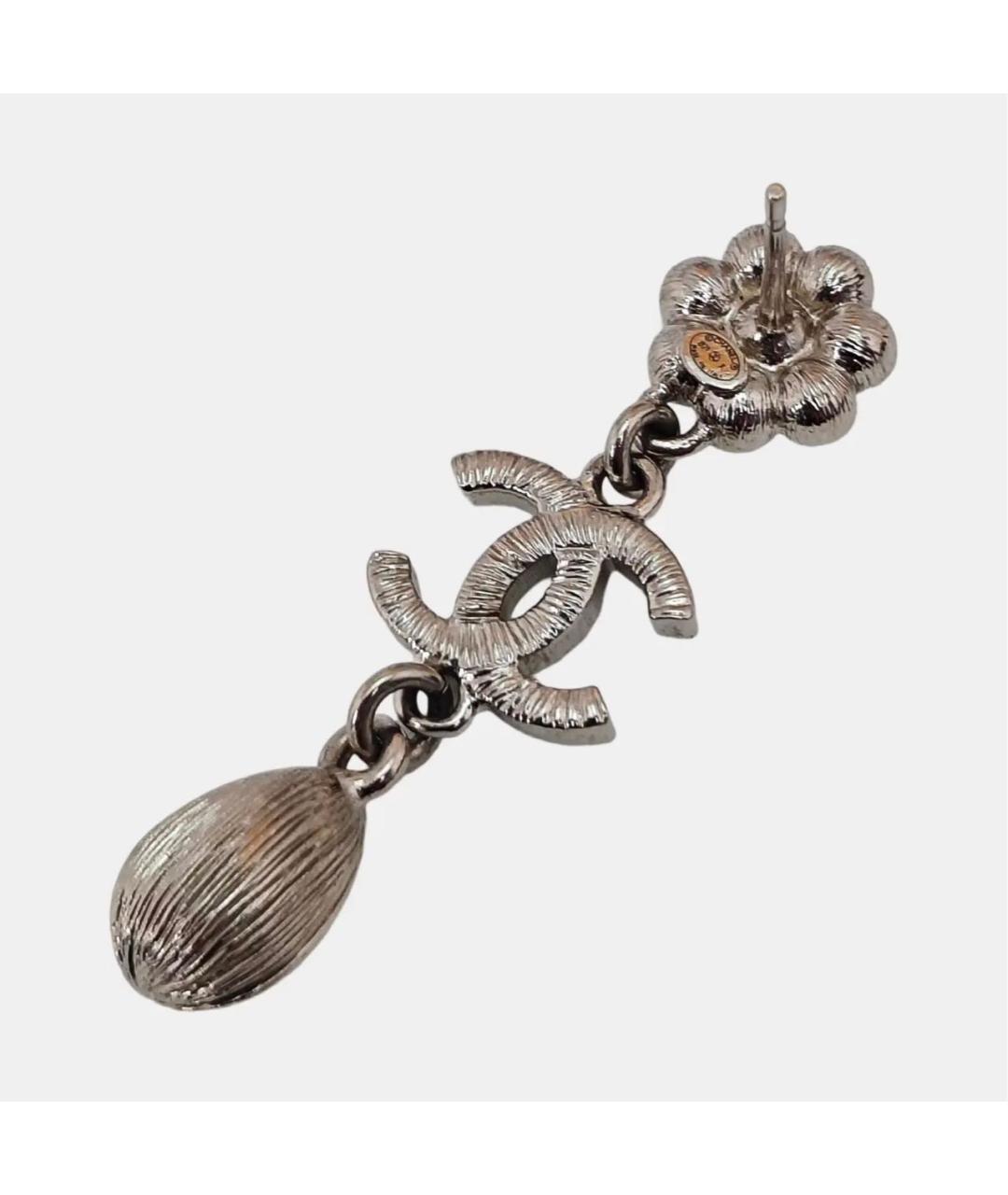 CHANEL Серебряные серьги, фото 3
