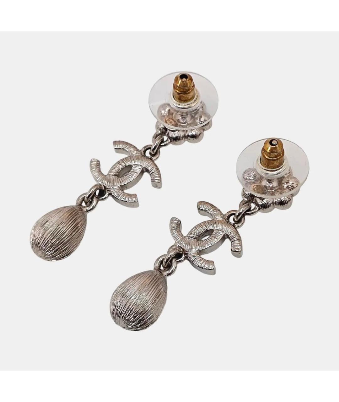 CHANEL Серебряные серьги, фото 2