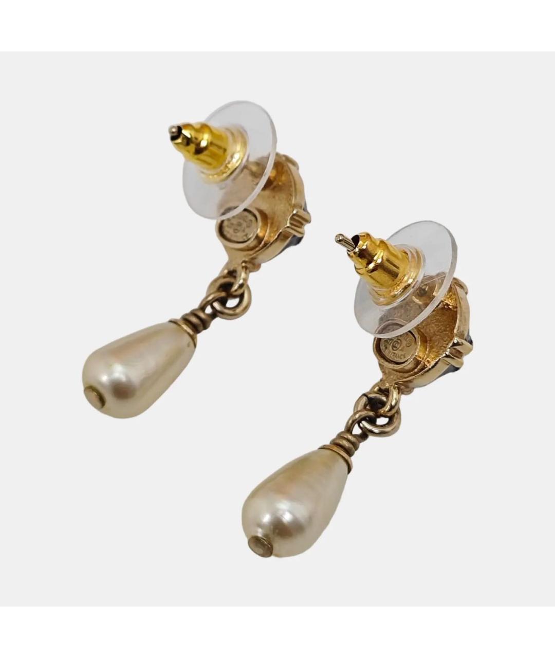 CHANEL Черные серьги, фото 2